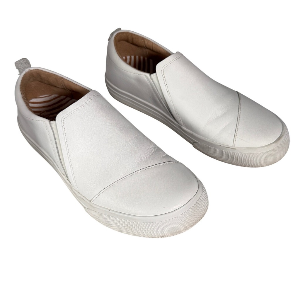 Taos Twin Gore Lux White Leather Slip On Sneakers Womens 8.5 TGX-140